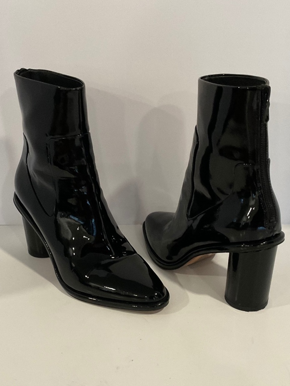 RAG & BONE Wiley Boot in Black Patent EU 37